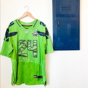 Marshawn Lyn Elite Seahawk Jersey
